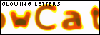 glowing letters